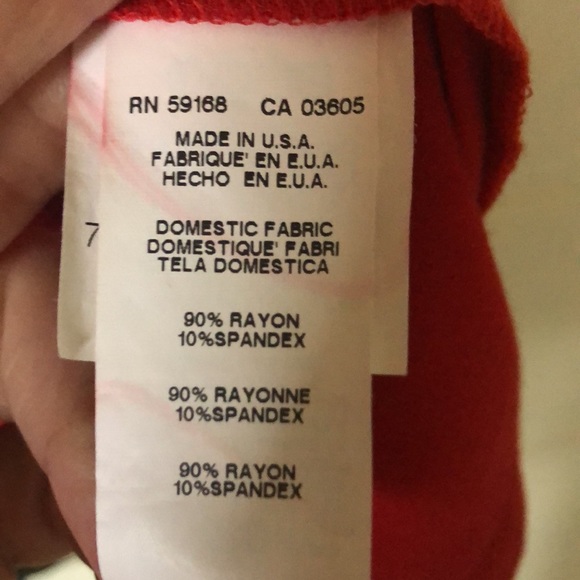 Karen Kane T-shirt dress. True red. Sz M. - Picture 4 of 4